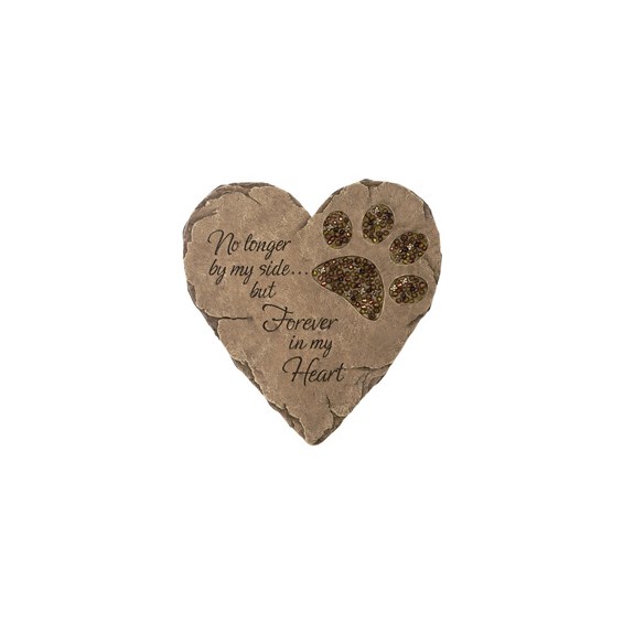 paw mark beadworks garden stone