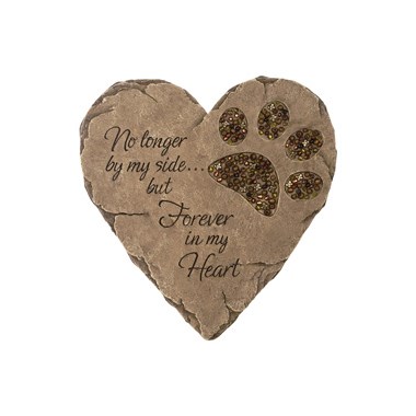 paw mark beadworks garden stone